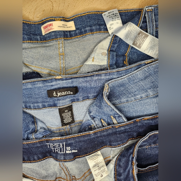 Levi's Pants - 3 Pair Size 10 Denim Shorts